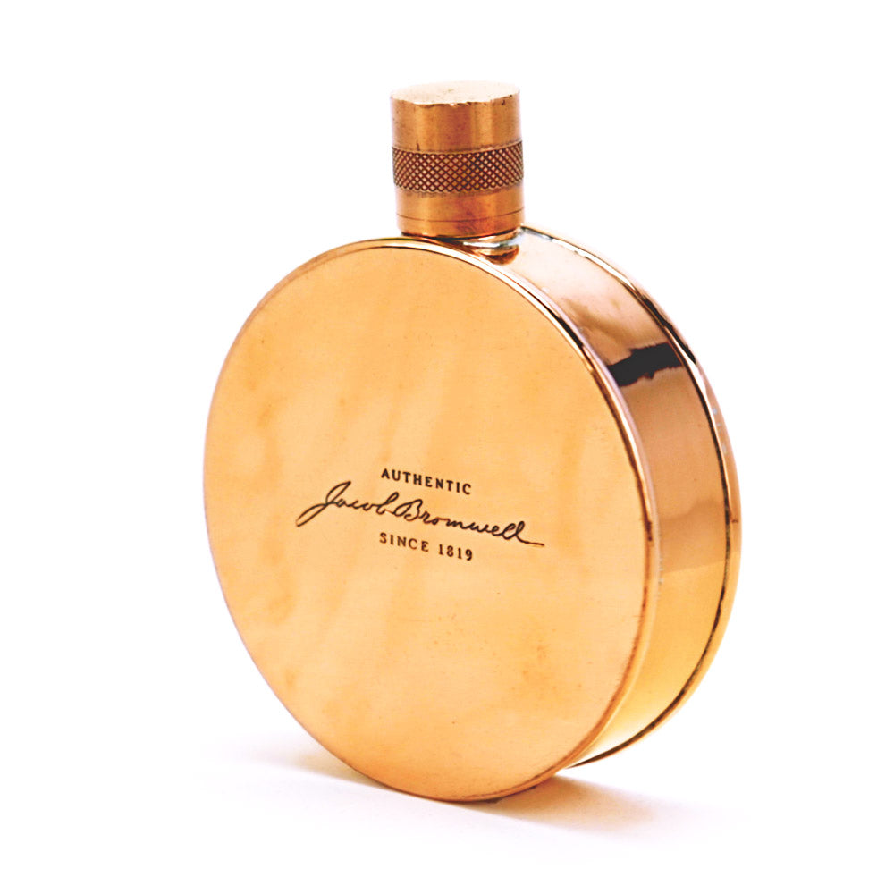 Kentucky Round Copper Flask – Handcrafted Heritage Pocket Flask