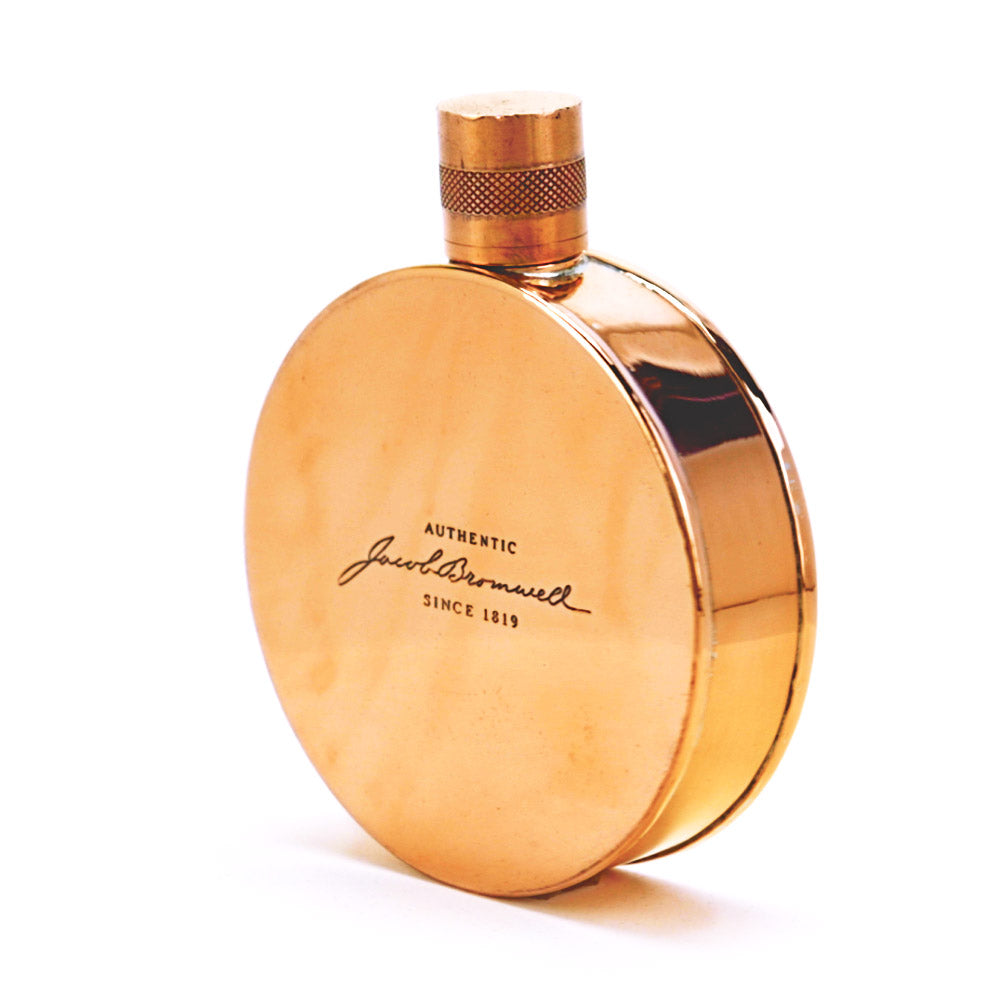 Kentucky Round Copper Flask – Handcrafted Heritage Pocket Flask