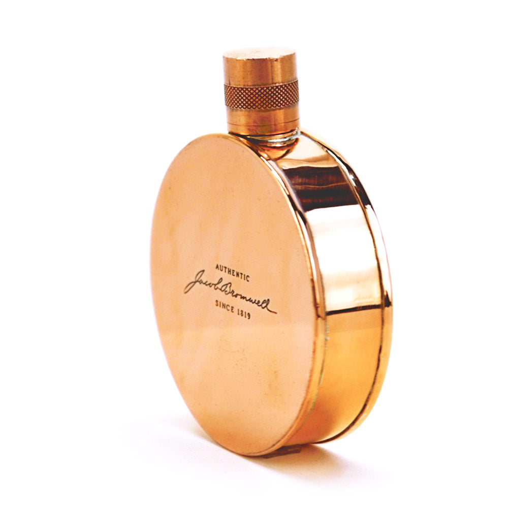 Kentucky Round Copper Flask – Handcrafted Heritage Pocket Flask