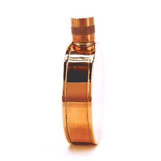 Kentucky Round Copper Flask – Handcrafted Heritage Pocket Flask