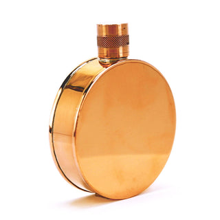 Kentucky Round Copper Flask – Handcrafted Heritage Pocket Flask
