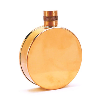 Kentucky Round Copper Flask – Handcrafted Heritage Pocket Flask