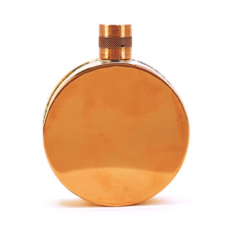 Kentucky Round Copper Flask – Handcrafted Heritage Pocket Flask