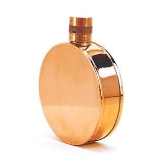 Kentucky Round Copper Flask – Handcrafted Heritage Pocket Flask