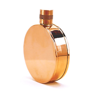 Kentucky Round Copper Flask – Handcrafted Heritage Pocket Flask