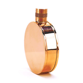 Kentucky Round Copper Flask – Handcrafted Heritage Pocket Flask