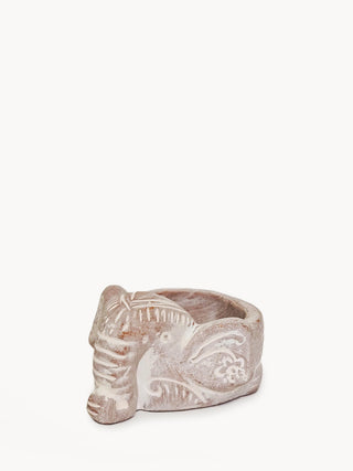 Terracotta Tea Light Candle Holder - Elephant