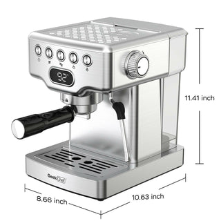 Geek Chef 20-Bar Espresso Machine with Milk Frother for Latte & Cappuccino