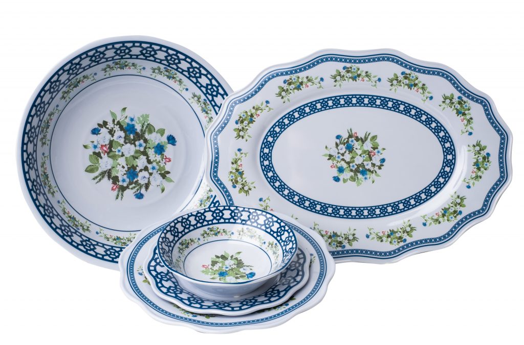 Trellis & Topiary Melamine Dinnerware Collection