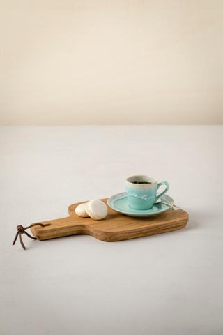 COSTA NOVA – Casafina Taormina Coffee Cup & Saucer 3 oz., Aqua – Elegant Espresso Set