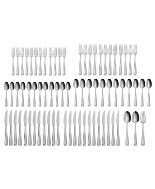 Oneida Moda 75-Piece Flatware Set, 18/10 stainless steel (view 4)
