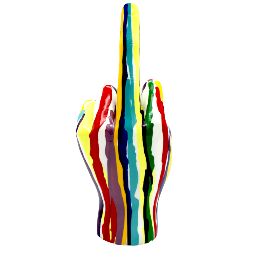 XXL Graffiti Middle Finger Tabletop Sculpture - 11