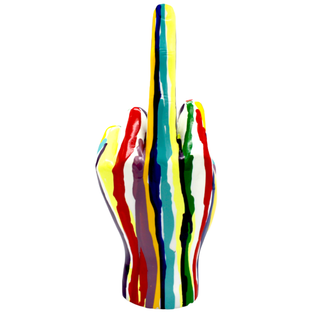 XXL Graffiti Middle Finger Tabletop Sculpture - 11