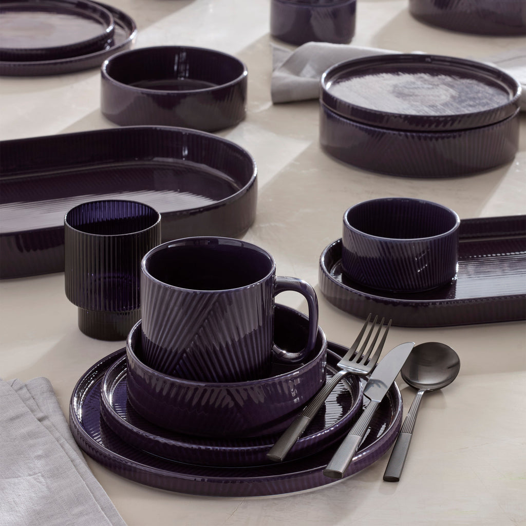 Lenox Modulus Black Satin 20-Piece Flatware Set, 18/10 stainless steel (view 5)