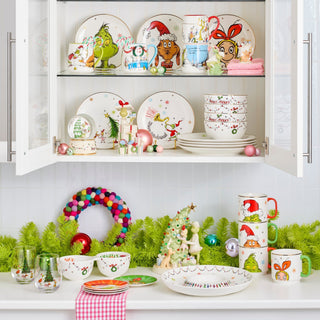 Lenox Merry Grinchmas Naughty or Nice Double Dip Bowl, porcelain (view 3)