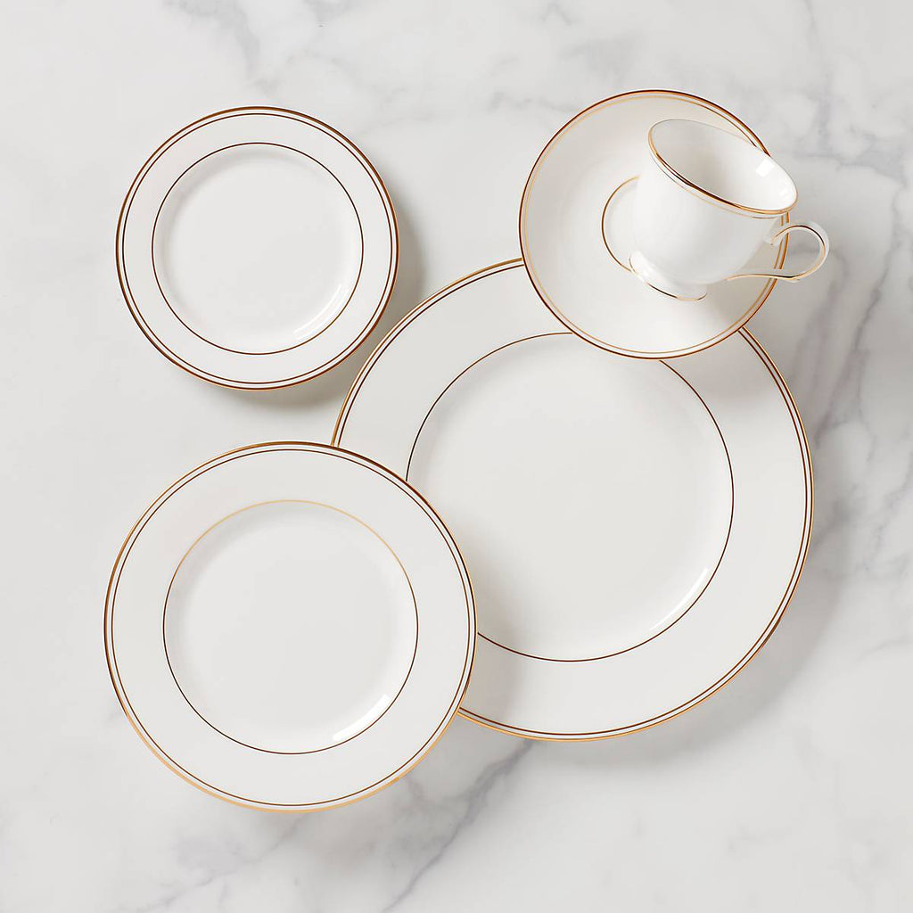 Lenox Federal Gold 5-Piece Place Setting, bone china