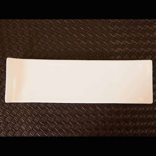 Modern Long Serving Plate Set of 4 | Fine Bone China Appetizer & Dessert Platter