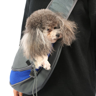 Breathable Pet Carrier Sling – Hands-Free Mesh Shoulder Pouch