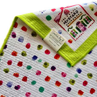 Spice Village Double-Sided Art Tea Towel