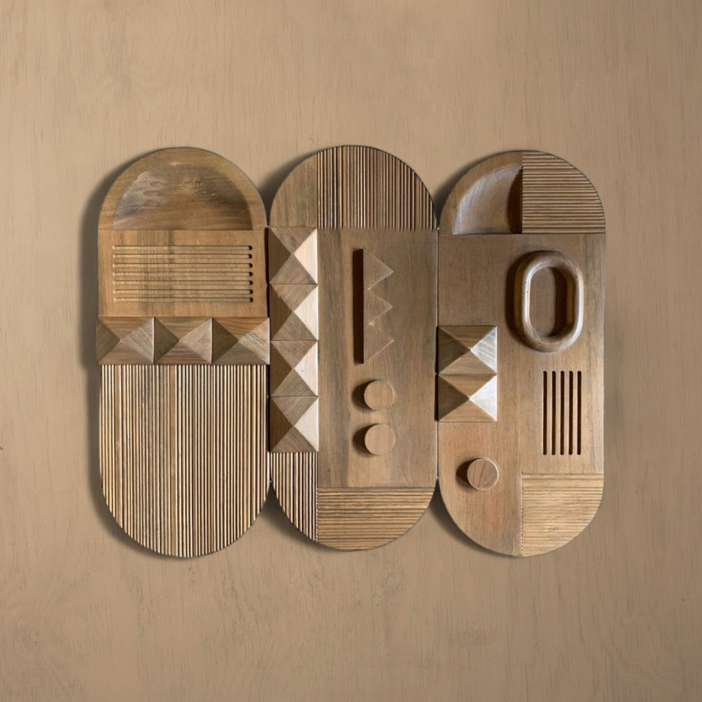Planos Handcrafted Wooden Wall Hanging