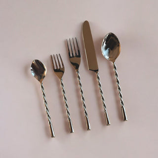 Ava Silverware Set of 20 – Stainless Steel Flatware for Four