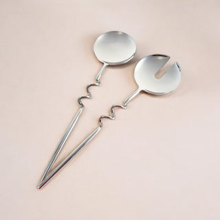 Elisa Brushed Brass Serving Set – Set of 2