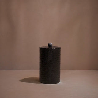 Arjun Acacia Wood & Black Marble Decorative Object