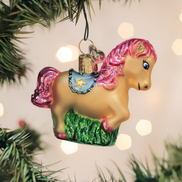 Playful Pony Ornament – Cute Decorative Horse Figurine for Home & Gifts