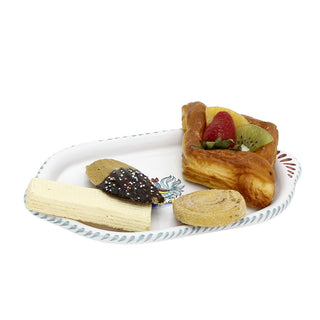 ORVIETO GREEN ROOSTER: Oval/Oblong Small Tray