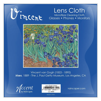 van Gogh Irises Quality Microfiber Lens Cleaning Cloth – Soft, Non-Abrasive, Art-Inspired