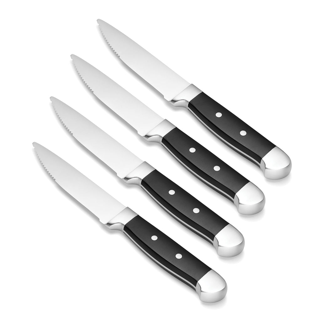 Oneida Jumbo Steak Knives, Set of 4, stainless steel/abs