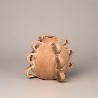 Lux Handcrafted Terracotta Decorative Vessel