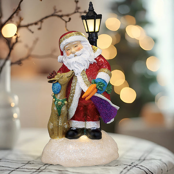 Endeering Santa Lighted Figurine – Festive Holiday Decor for Your Home