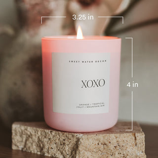 Playing Mahjong with Mah Girls Soy Candle - Pink Matte Jar - 15 oz (Salt and Sea)