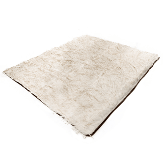 PupProtector™ Waterproof Throw Blanket – White with Brown Accents