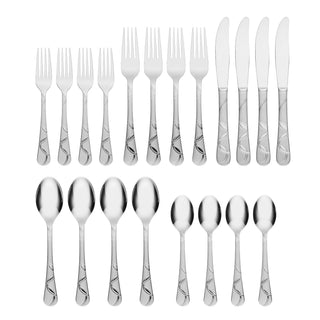 Cambridge Felicity Sand 20-Piece Flatware Set, 18/0 stainless steel (view 2)