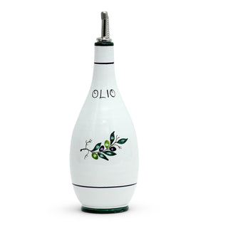 OLIVA: Olive Oil Bottle Dispenser with Metal Capped Pourer