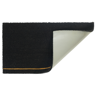 Home View Black Natural Coir Doormat