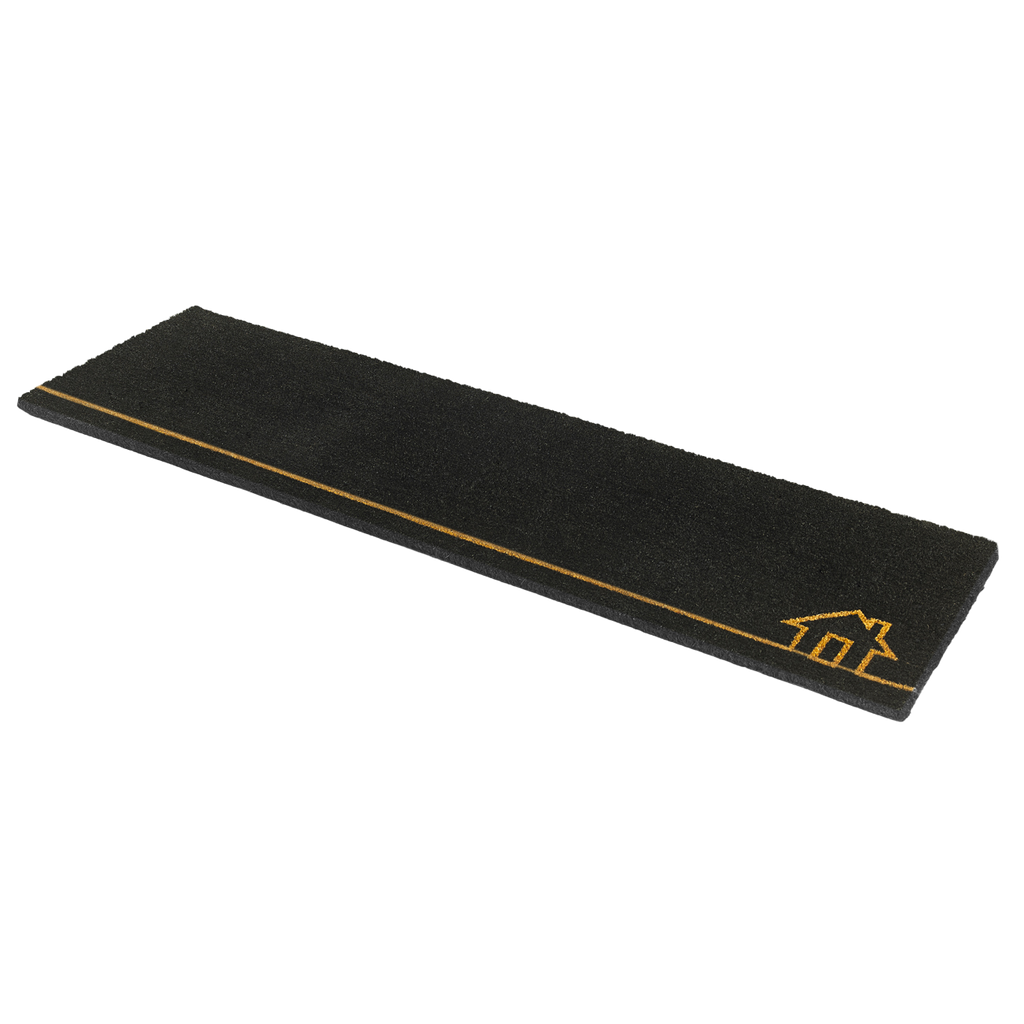 Home View Black Natural Coir Doormat