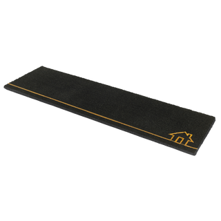 Home View Black Natural Coir Doormat