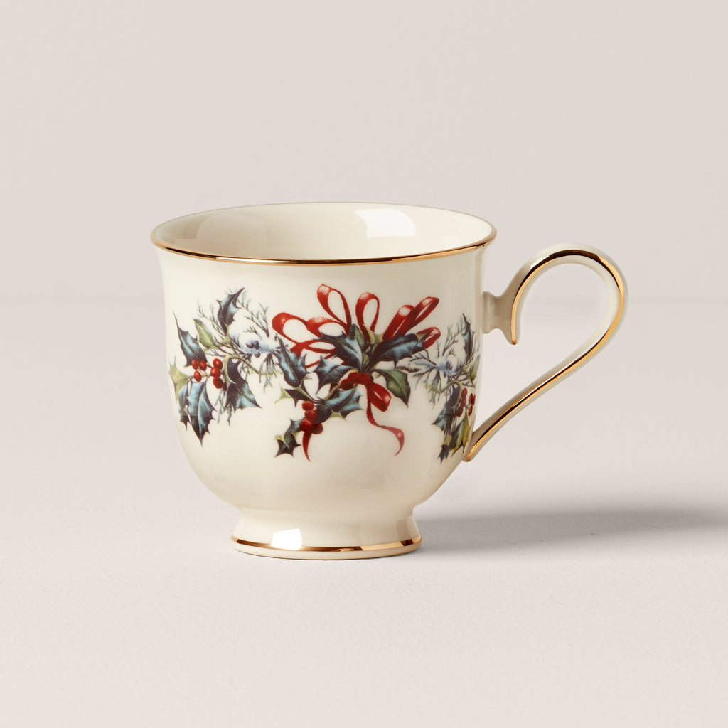 Lenox Winter Greetings Teacup, porcelain