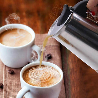 Stainless Steel Moka Pot Espresso Maker – Classic Stovetop Coffee Brewer