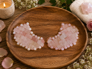 Rose Quartz Under Eye Mask – Cooling Crystal Eye Mask Set