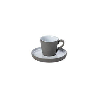 COSTA NOVA – Casafina Lagoa Ecogres Espresso Cup & Saucer 3 oz., White – Classic Espresso Set