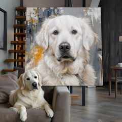 Customized Pet Portrait Abstract Wall Art