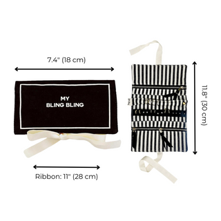 Jewelry Organizer, Travel Pouch – Bling Bling – Black