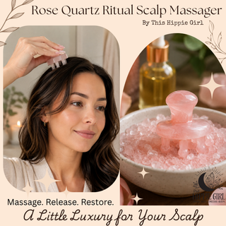 Rose Quartz Scalp Ritual™ – Pressure Point Crystal Scalp Massager