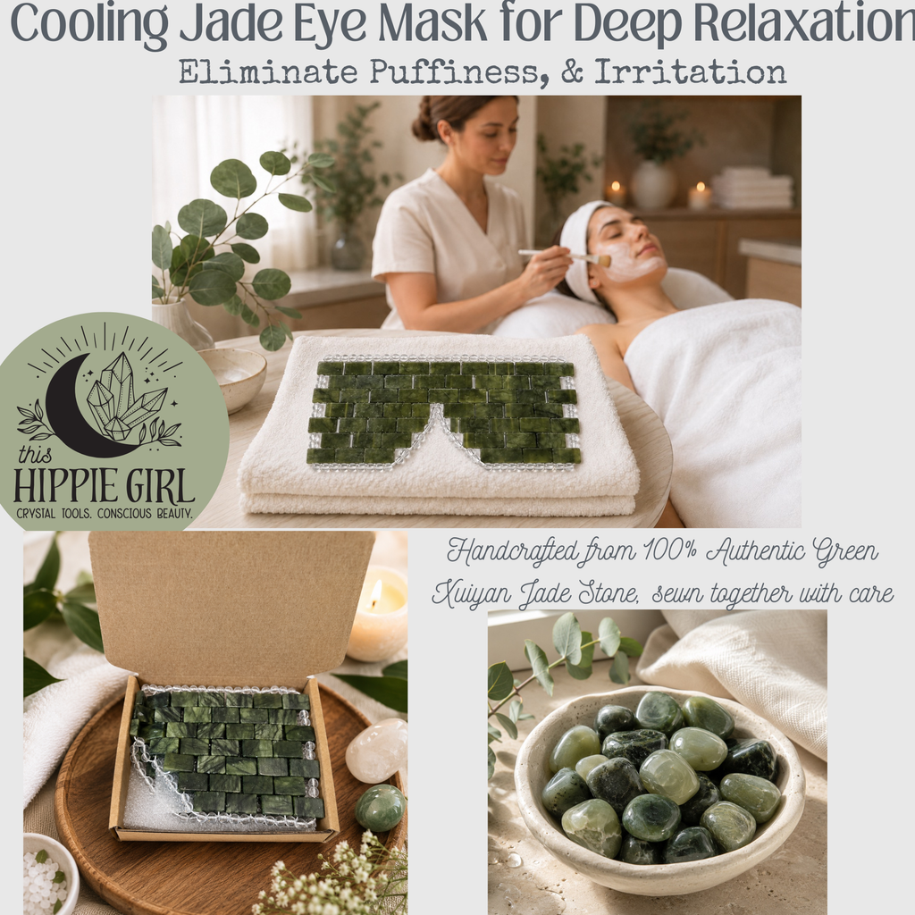 Terra Jade Natural Eye Mask – Cooling Xiuyan Jade Crystal Eye Therapy
