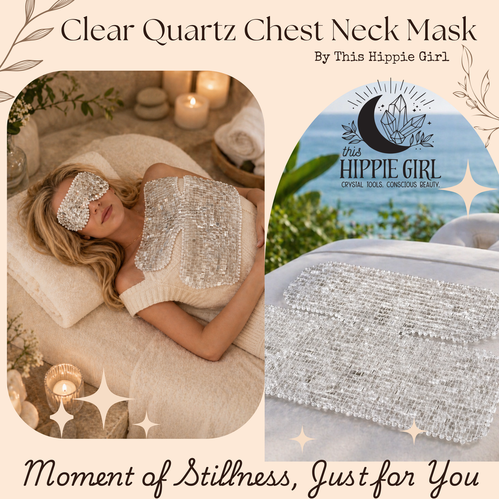 Crystal Clear Radiance™ Clear Quartz Chest & Neck Mask – Cooling Crystal Décolleté Ritual