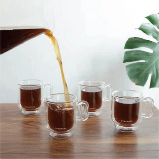 Double-Wall Glass Espresso Cups – 4 oz